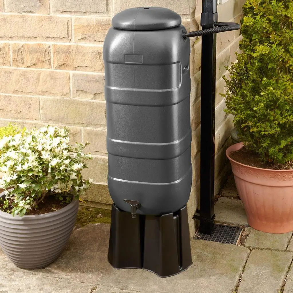 100L Grey RainSaver Kit (Includes Multi Piece Stand And Diverter) Water Butt Kit 3 100L Grey RainSaver Kit (Includes Multi Piece Stand And Diverter) Water Butt Kit - Image 3