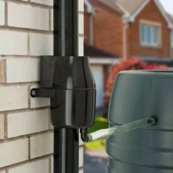 Gutter Mate Diverter & Filter In Black & Fine Mesh Insert Bundle