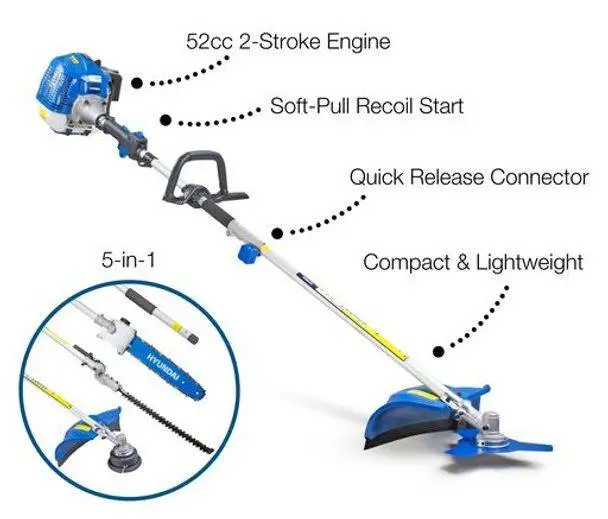 Hyundai 52cc Petrol Garden Multi Tool | HYMT5200X 2 Hyundai 52cc Petrol Garden Multi Tool | HYMT5200X - Image 2