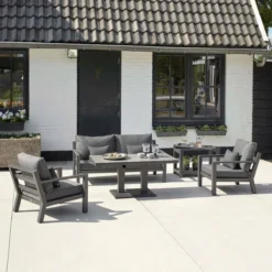 LIFE Timber Lounge Set - 4 Piece Garden Furniture Set