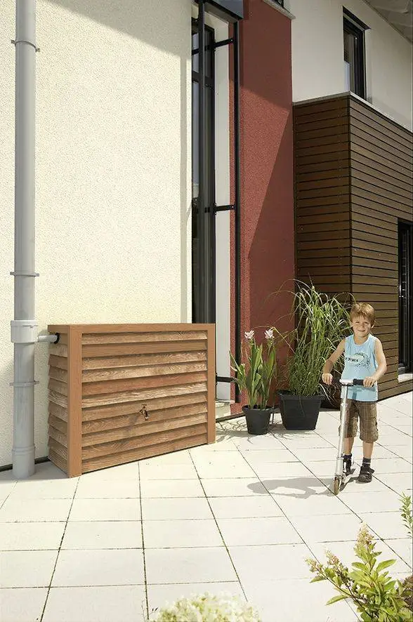 350L Woody Wall Tank - Light Brown 4 350L Woody Wall Tank - Light Brown - Image 4