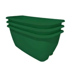 Rainwater Terrace 3 Pack Planter Kit - Dark Green (3 Planters & 3 Capillary Mats)