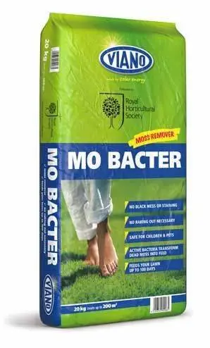 RHS Viano Lawn Care MO Bacter Organic Lawn Fertiliser 20kg Bag 1 RHS Viano Lawn Care MO Bacter Organic Lawn Fertiliser 20kg Bag