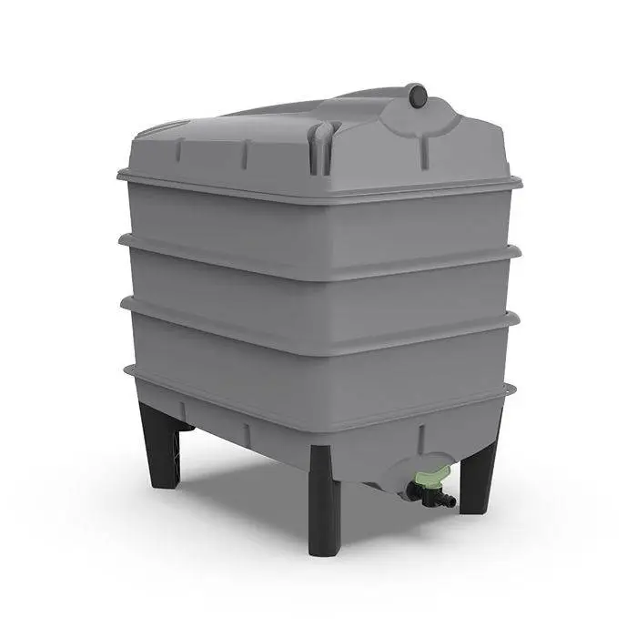 Stone Grey Tiger Wormery - 3 Tray 1 Stone Grey Tiger Wormery - 3 Tray