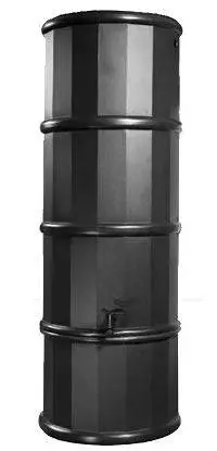 110L Slimline Polybutt Water Butt - Black