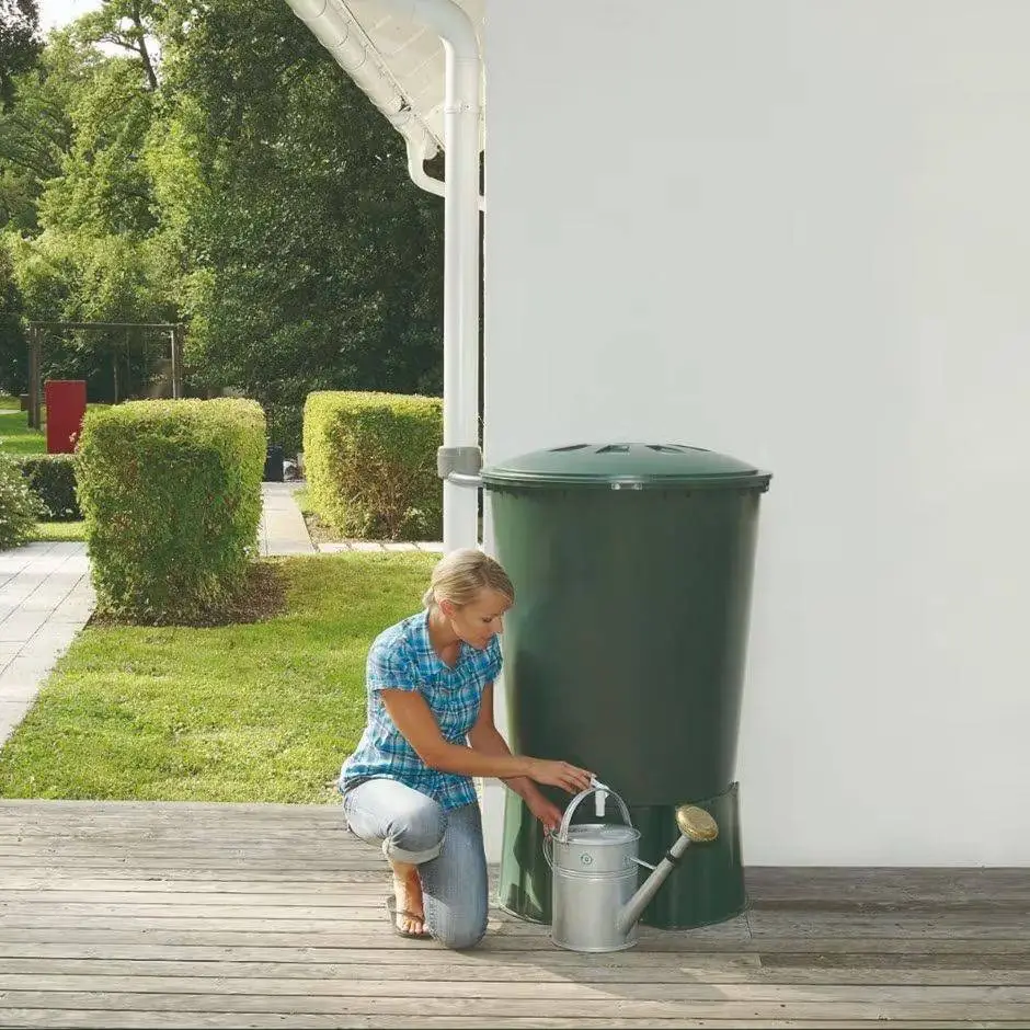 210L Round Water Butt With Stand 1 210L Round Water Butt With Stand