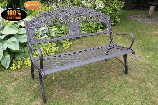 100% Cast Iron Garden Bench With Tree 7 100% Cast Iron Garden Bench With Tree - Image 7