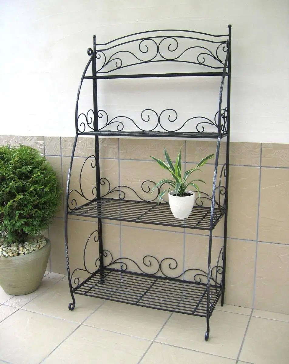Folding Plant Stand 4 Shelf 3 Folding Plant Stand 4 Shelf - Image 3