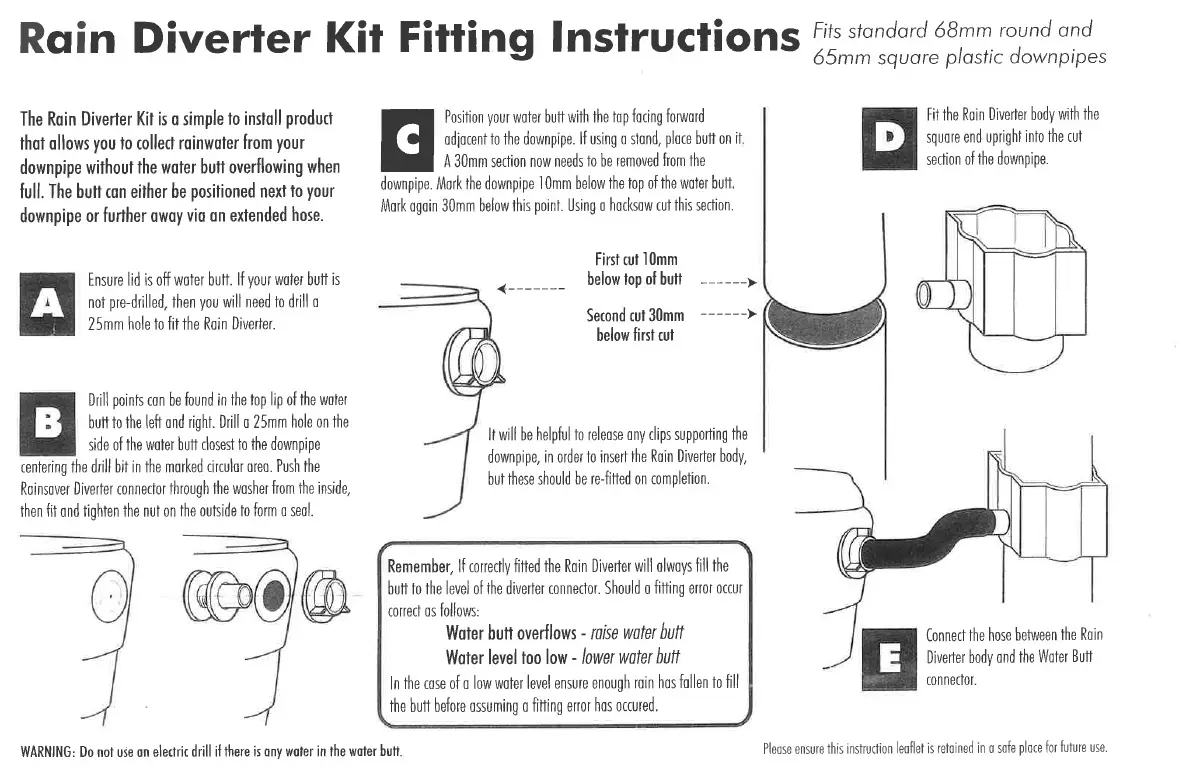 Standard Rain Diverter Kit - White 3 Standard Rain Diverter Kit - White - Image 3