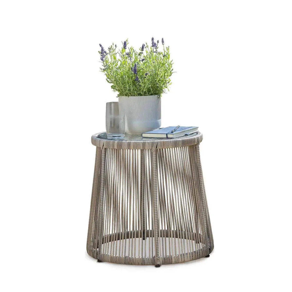 Norfolk Leisure Elland Bistro Set - Grey/Beige 6 Norfolk Leisure Elland Bistro Set - Grey/Beige - Image 6