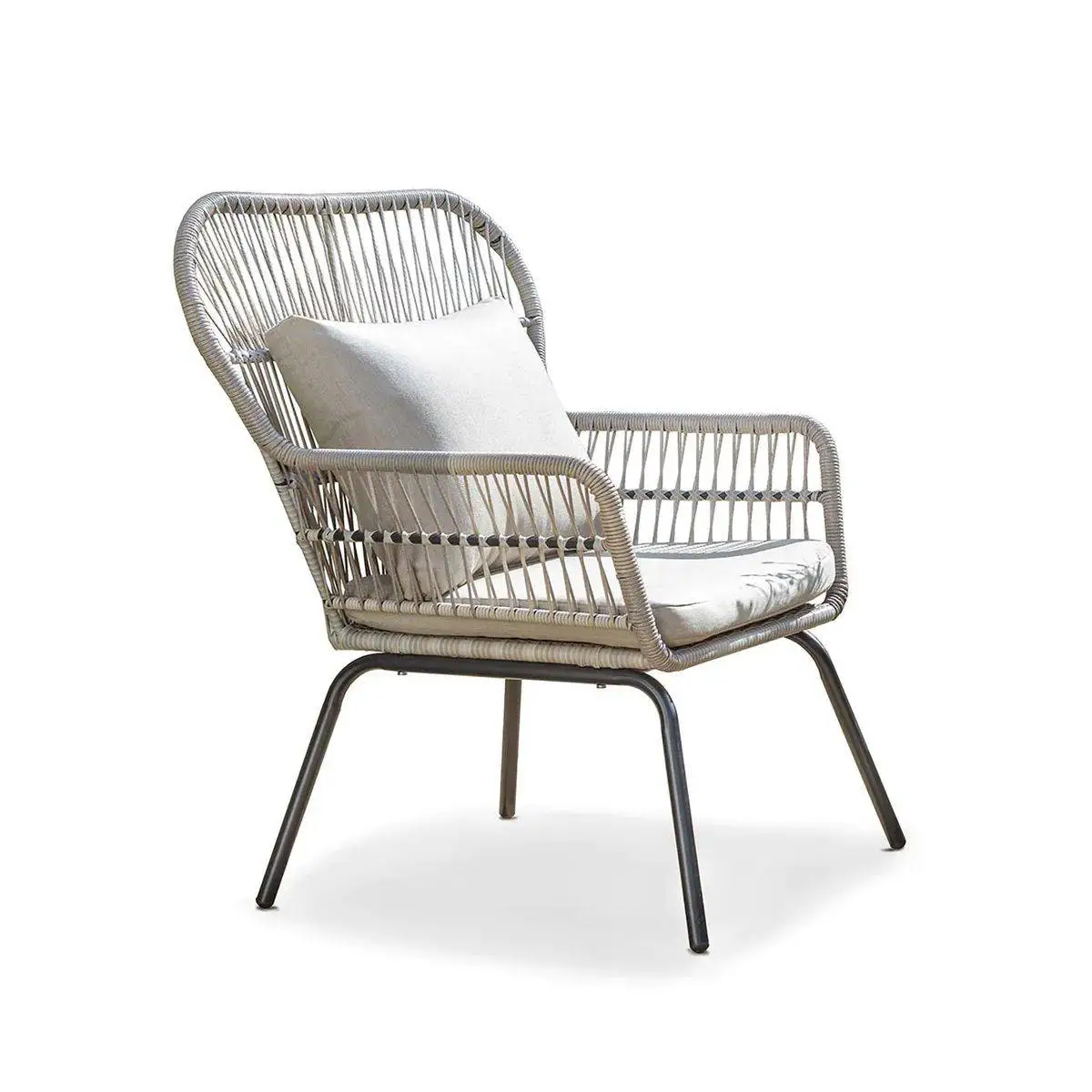 Norfolk Leisure Elland Bistro Set - Grey/Beige 5 Norfolk Leisure Elland Bistro Set - Grey/Beige - Image 5