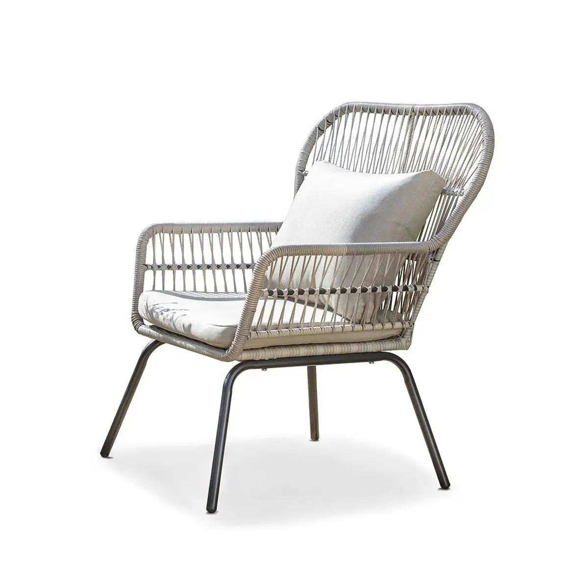 Norfolk Leisure Elland Bistro Set - Grey/Beige 4 Norfolk Leisure Elland Bistro Set - Grey/Beige - Image 4