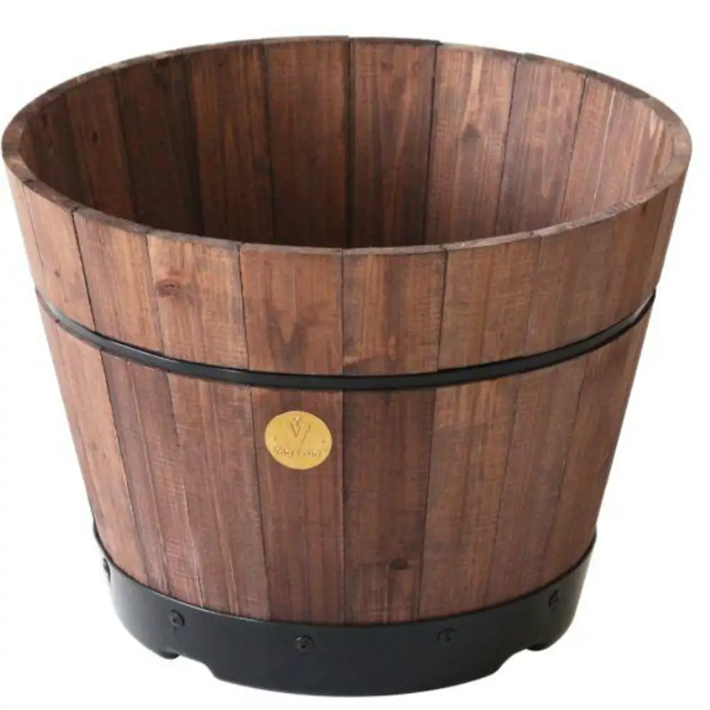 Build A Barrel By VegTrug, Small 37cm - Dark Brown (FSC 100%) 1 Build A Barrel By VegTrug, Small 37cm - Dark Brown (FSC 100%)