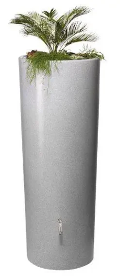 350L Gabbro Stone Effect 2 IN 1 Water Tank - Silver Stone -Gun Garden Shop silver stone 2in1 tank 02 326140 jpg