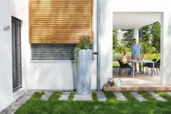 350L Gabbro Stone Effect 2 IN 1 Water Tank - Silver Stone -Gun Garden Shop silver stone 2in1 tank 03 326140 jpg