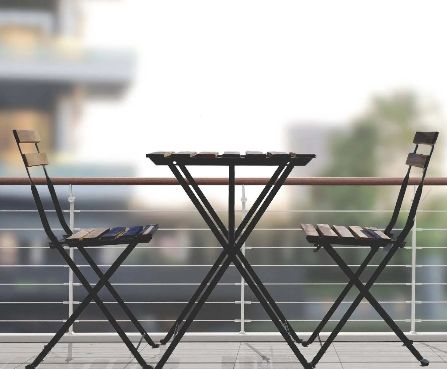 Bistro Black Frame Acacia Wood Garden Set 1 Bistro Black Frame Acacia Wood Garden Set