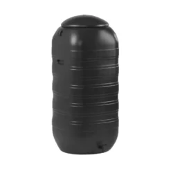 Strata 250L Black Slimline Water Butt With Tap & Lid -Gun Garden Shop sta gn340blk 2 jpg