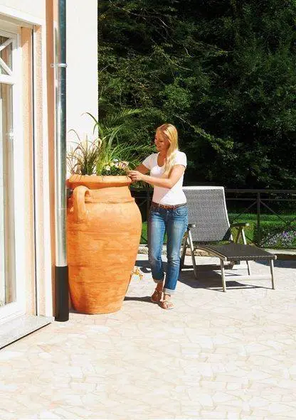 260L Antique WALL Amphora Water Butt - Terracotta Effect 2 260L Antique WALL Amphora Water Butt - Terracotta Effect - Image 2