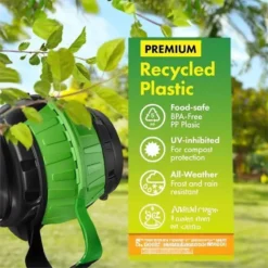 Tumbling Barrel Rolling Composter 50L 6 Tumbling Barrel Rolling Composter 50L -Gun Garden Shop tumbling composter rolling barrel outdoor composting portable jpg