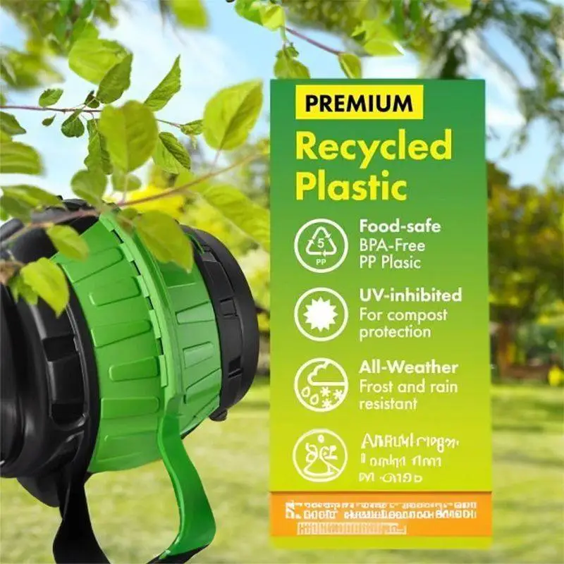 Tumbling Barrel Rolling Composter 50L 3 Tumbling Barrel Rolling Composter 50L - Image 3