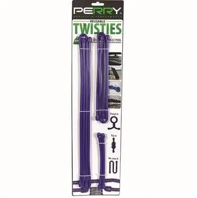 Reusable Twisties (Twist Ties) - 6 Piece Set (2 X 150mm, 2 X 450mm, 2 X 800mm) 1 Reusable Twisties (Twist Ties) - 6 Piece Set (2 X 150mm, 2 X 450mm, 2 X 800mm)