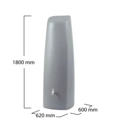 400L Elegance Wall Tank - Stone Grey -Gun Garden Shop vorlage bema ung elegance zinkgrau m 1380x720 1 png