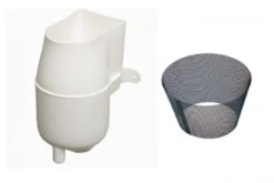 Gutter Mate Diverter & Filter In White & Fine Mesh Insert Bundle