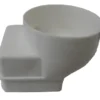 White 60mm Square Adapter For Gutter Mate
