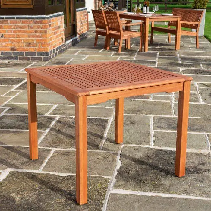 Rowlinson Willinton Hardwood Square Table - 90 X 90 Cm 1 Rowlinson Willinton Hardwood Square Table - 90 X 90 Cm