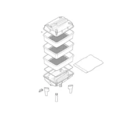 Green Tiger Wormery - 3 Tray -Gun Garden Shop wormery assembly 1 jpg